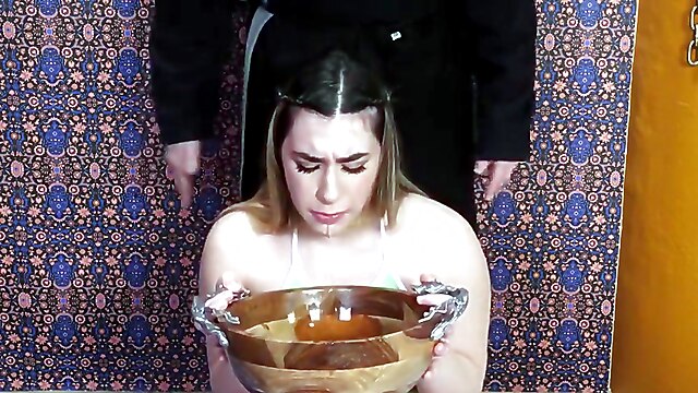 Bdsm rimjob, femdom pee drink, drinks piss slut, rimming and cock suck, pissing whore blowjobs