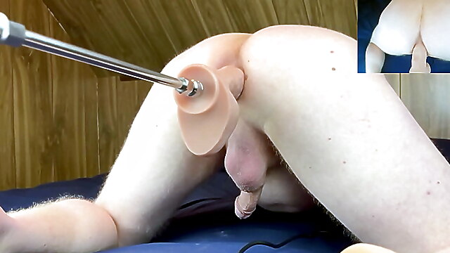 Guy and toys, prostate fuck machine, prostate ass, dildo fuck machine, machine fucking ass guy