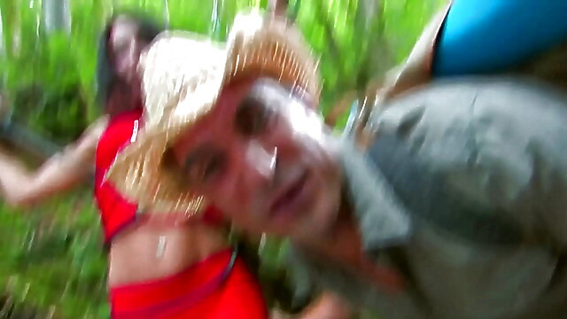 Tied and pussy licked, hard fuck facial petite, forest swallow, tied girl sex, brunette outdoor cum swallowing anal