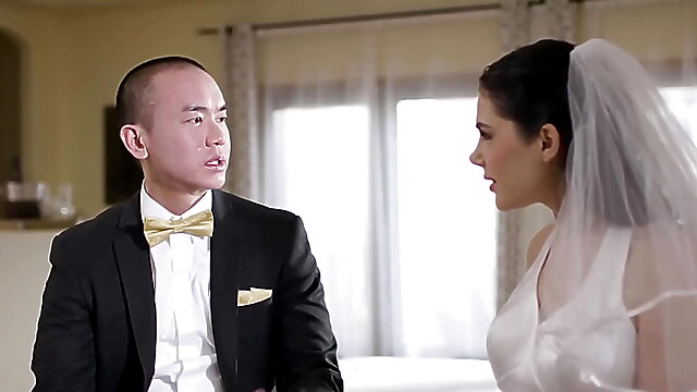 Days chest licking, bride wedding day, wedding pussy licking, days cock kiss, days oral sex