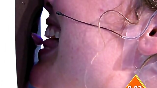 Mystery show, game show kissing game, amateur show, amateur tongue kissing, tongue game