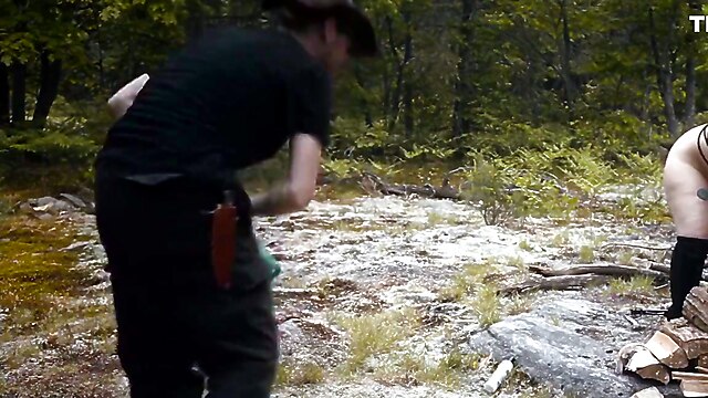 Carrying gagged, bbw bondage pov, woods humiliation, tit humilation, slave piss training