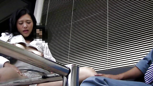 Japanese massage husband watches, tricked married, handjob agony, agony creampie, creampie massage couple japanese